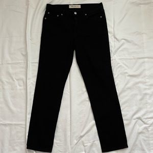 GAP black straight jeans